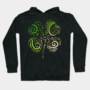 Four Leaf Clover Ornaments Logo For St Patricks Day Hoodie